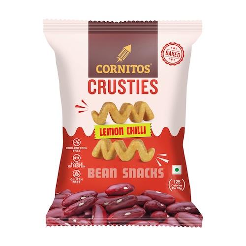 Cornitos Crusties Lemon Chilli Bean Snacks 57 g