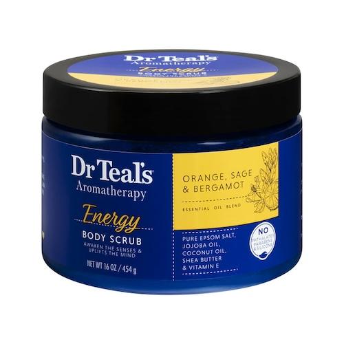 Dr Teal's Aromatherapy Energy Body Scrub Orange, Sage & Bergamot 454 g