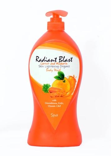 Macindy Body Wash Radiant Blast Carrot & Madarin Skin Lightening Organic 1300 ml