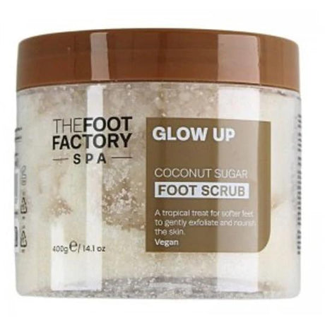 The Foot Factory Foot Spa Scrub Glow Up Coconut Sugar 400 g