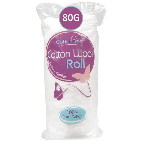 Cotton Tree Cotton Wool Roll Softer & Fluffier 80 g