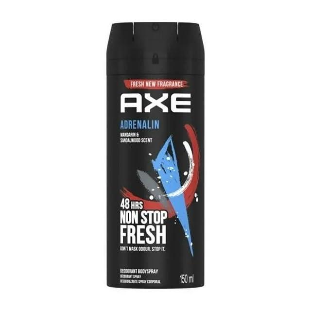 Axe Deodorant Body Spray Adrenalin Mandarin & Sandalwood Scent 150 ml