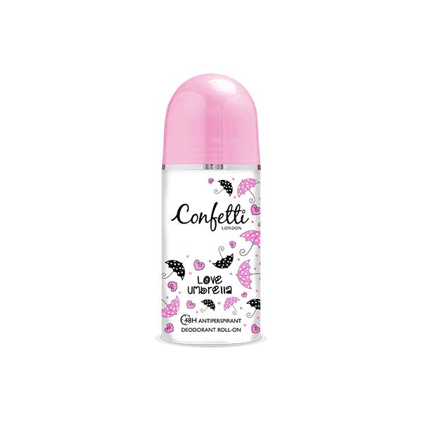 Confetti London Anti-Perspirant Deodorant Roll On Love Umbrella 50 ml