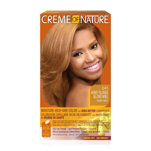 Creme Of Nature C41 Honey Blonde Moisture-Rich Hair Color With Shea Butter Conditioner