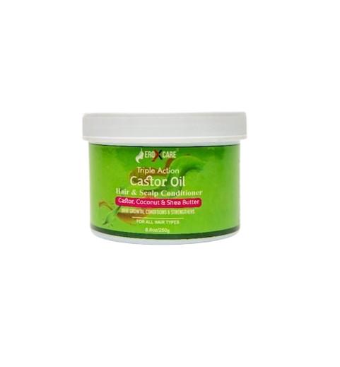 Eroxcare Triple Action Castor Oil Hair & Scalp Conditioner Castor, Coconut & Shea Butter 250 g