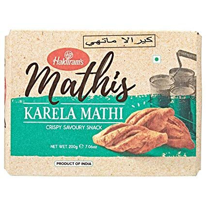 Haldiram's Mathis Crispy Savoury Snack Karela Mathi 200 g