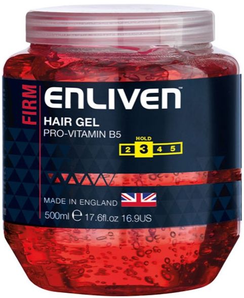 Enliven Hair Gel Firm Hold Red 500 ml