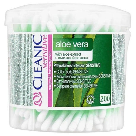 Cleanic Sensitive Aloe Vera Cotton Buds x200