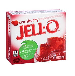 Jell-O Gelatin Dessert Cranberry 85 g