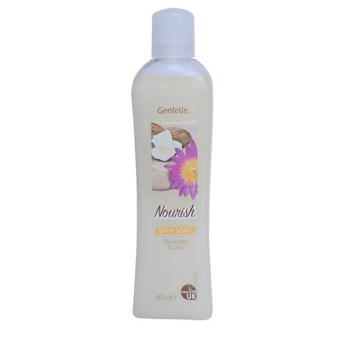 Gentelle Bath Soak Nourish Shea Butter & Lotus 500 ml