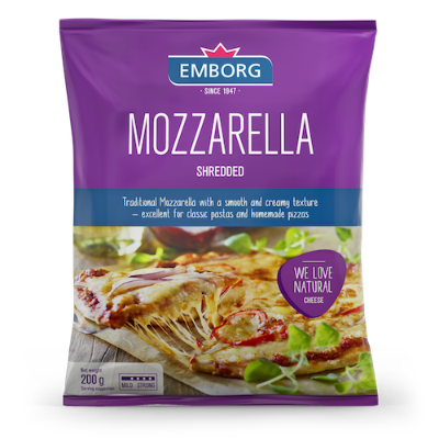 Emborg Mozzarella Cheese Shredded 200 g