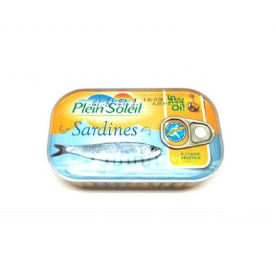 Plein Soleil Sardines In Vegetable Oil 125 g x6