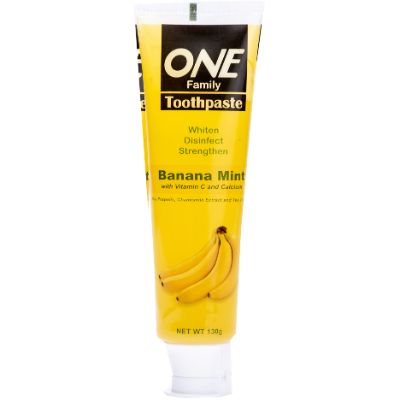 ONE Family Toothpaste Banana Mint With Vitamin C & Calcium 130 g