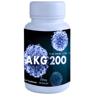 AKG-200 Pure Shark Liver Oil 500 mg 120 Soft Gels Supermart.ng