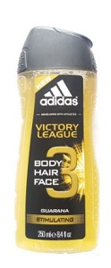 Adidas Shower Gel & Shampoo 3 in 1 Body Hair Face Guarana 250 ml Supermart.ng