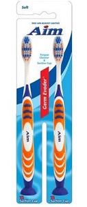 Aim Toothbrush Germ Evader Soft x2 Supermart.ng