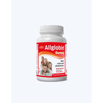 Allglobin Iron + Folic Acid + Multivitamin Blood Builder 90 Gummies Supermart.ng