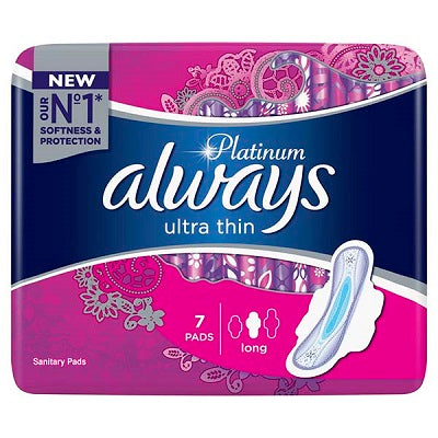 Buy Always Ultra Platinum Sanitary Pads Long x7 in Nigeria, Feminine Care