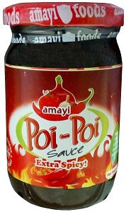 Amayi Poi-Poi Pepper Sauce Extra Spicy Jar 180 g (Shitor) Supermart.ng