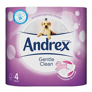 Andrex Toilet Tissue Gentle Clean 4 Rolls Supermart.ng