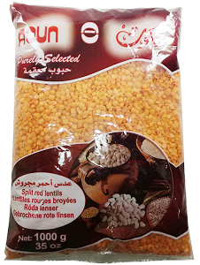 Aoun Red Split Lentils 1 kg Supermart.ng