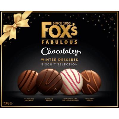 Fox's Fabulous Chocolatey Winter Desserts Biscuit Selection 250 g