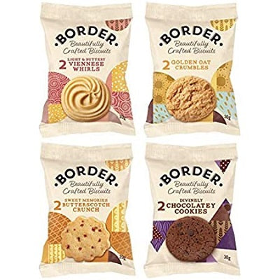 Border Biscuits Butterscotch x2, Choc x2, Oat x2, Viennese x2