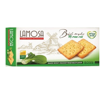 Lanka Lamosa Baked Wheat Crackers Biscuit Vegetable Flavor 26 g x15