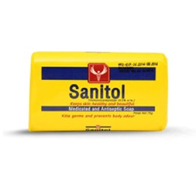 Sanitol Medicated & Antiseptic Cool Soap 76 g x6