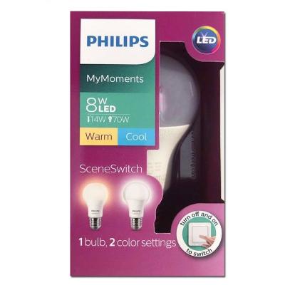 Philips My Moments 2-Color LED Bulb 8-70W E27 Warm & Cool