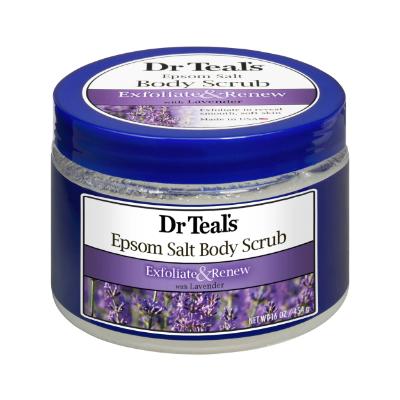 Dr Teal's Epsom Salt Body Scrub Exfoliate & Renew Lavender 454 g