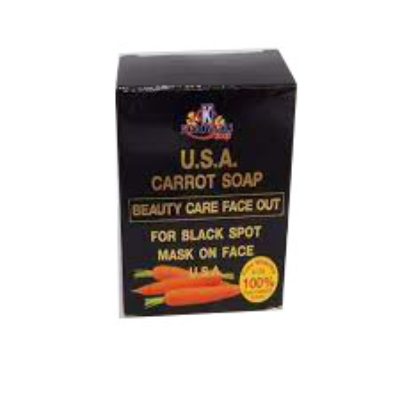 U.S.A. Carrot Soap Beauty Care Face Out For Black Spots 125 g